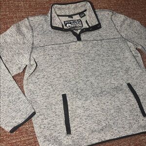 Powder River outfitters pullover grey quarter zip active sweatshirt men’s XXL